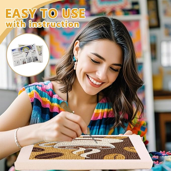 Doodlream Retro Coffee Cup Needle Kit - Image 3