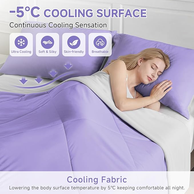 HOMFINE Cooling Comforter for Hot Sleepers - Image 2