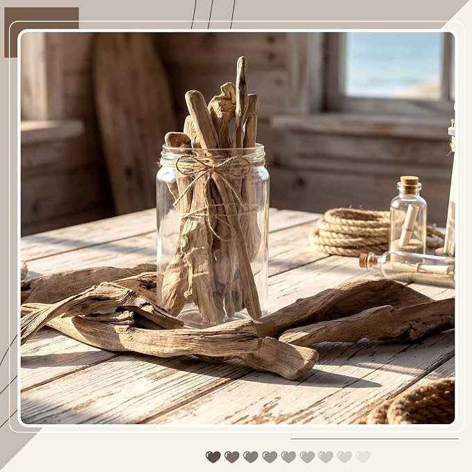 50 oz Driftwood for Crafts and Decor, Mixed Size Driftwood Pieces Large Drift - Image 4