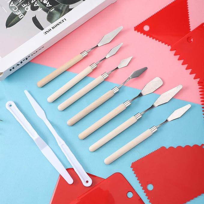 15Pcs Pallet Knife for Acrylic Paint Stainless Steel Painting Knives Set | - Image 7