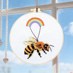 Crafmanoe Cute Bees Embroidery Kits - Image 7
