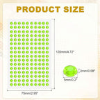 HARFINGTON 5 Sheet/800pcs Rhinestone Adhesive Stickers Self Adhesive Acrylic - Image 2