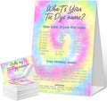 What's Your Tie-dye Name Game Cards, Birthday Game Supplies, 1 Tie-dye Name by QZCYU