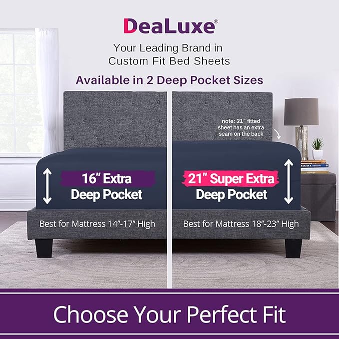 King Deep Pocket Super Extra Deep Pocket King Size Fitted Sheet PERFECTLYFIT - Image 2