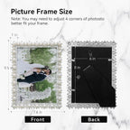 DIKAR 6x8 Wedding Picture Frame, Pearl Photo Frame - Image 3