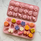 Flower Candy Molds Silicone 2PCS Daisy Flower Chocolate Molds Tulip Flower Mold - Image 4