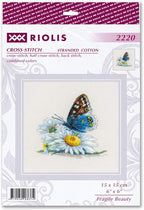 RIOLIS - Fragile Beauty 2220, Floral Cross Stitch Kits 6"x 6", Cross Stitch Kits - Image 2
