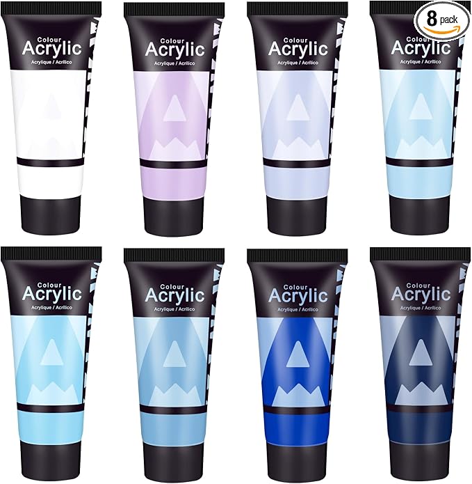 AUREUO Blue Acrylic Paint Set by AUREUO