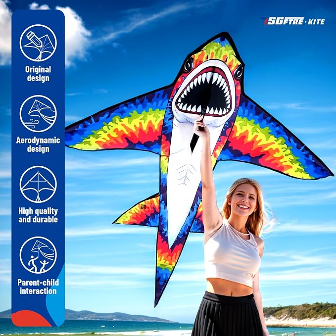 SGftre Complete Kite with Handle, Line & Accessories, Family Outdoor Activities - Image 6