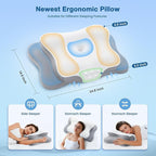 Cervical Pillow for Neck Pain Relief, Cooling Contour Memory Foam Pillows - Image 5