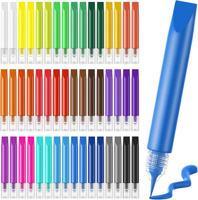 72 Pcs Suncatcher Paint Pens Paint Stained Glass Pigment Window Art Pens by HBorna