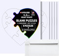 Hygloss 8 Blank Heart Puzzles by HyglossProductsInc