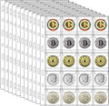 220 Pockets Coin Binder Collection Supplies Pages, Standard 9 Hole Coin by Xxmbbjy