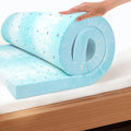 EGO Topper 4 Inch Cal King Memory Foam Mattress Topper, Gel Foam Mattress Topper by MLILY