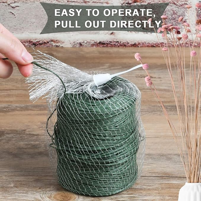 TIMESETL 656 Feet Floral Bind Wire Rustic Vine Wrapping Wire, Paper Covered - Image 4