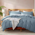 Nestl Stone Blue California King Duvet Cover Sets by Nestl