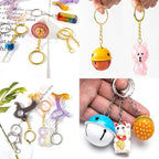 100Sets 1 inch Keychain Rings Golden Split Round Key Ring - Image 5