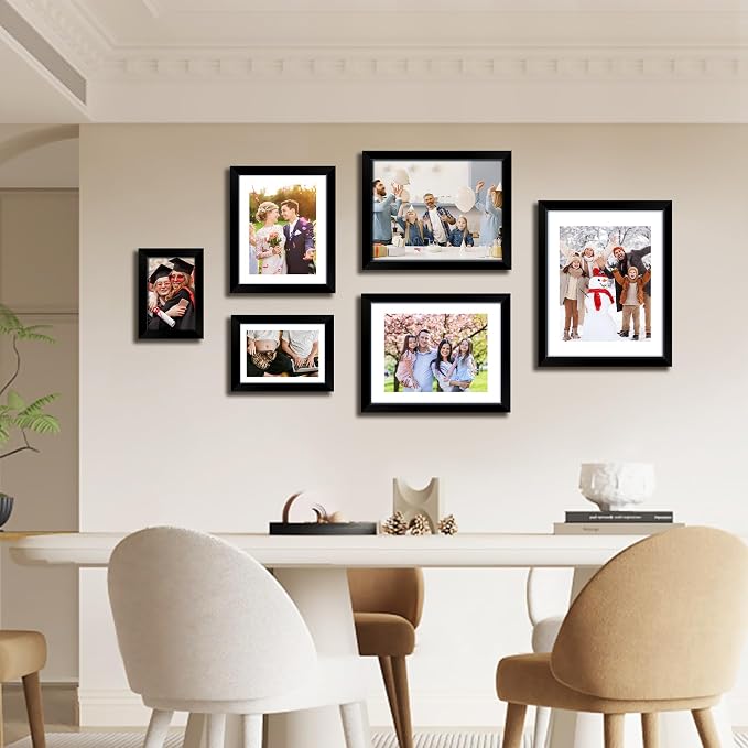 FIXSMITH 8.5x11 Picture Frame, Display Pictures 6x8 - Image 7