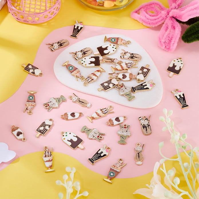 Enamel Food Charms Cute Assorted Food Pendants Sweet Dessert Charms - Image 5
