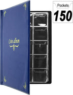 150 Pockets Coin Album, Penny Collecting Book, Souvenir Coins Collection Holder - Image 8