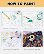Halloween Jack Paint by Numbers Kit - Image 6