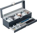 ProCase Watch Box, 6 Slot Watches Display Case by ProCase
