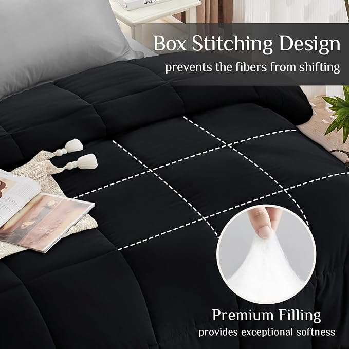 JOLLYVOGUE Full Comforter Set, Ultra-Soft Bed in a Bag Full Size 7 Pieces - Image 3