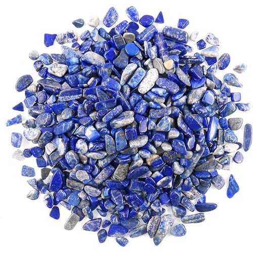 1 Lb Decorative Crystal Pebbles Irregular Shaped Lapis Lazuli Stones Small by SEEKUP