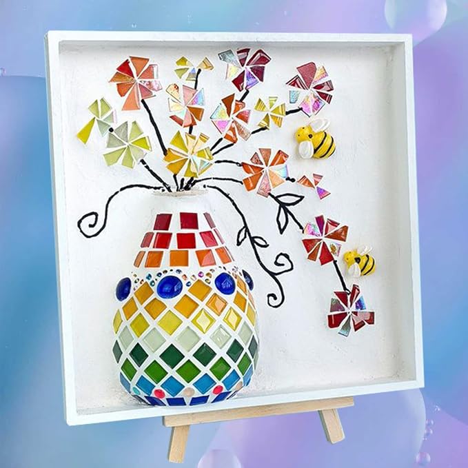 BOOPANREE Sea Glass Art Kit, DIY Resin Beach Art Kit, DIY Mosaic Arts and Craft by Unknown