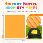 Tintnut Light Yellow Neon Heat Transfer Vinyl, easy cut & weed, stretch washable - Image 2