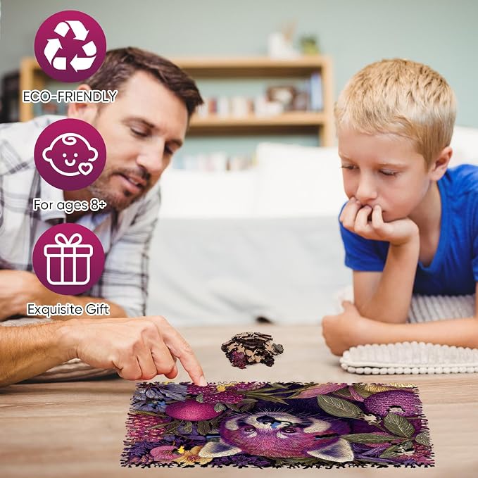 Mocfesk Wooden Puzzles for Adults, Birthday Gifts Fun Challenge Family Game - Image 4