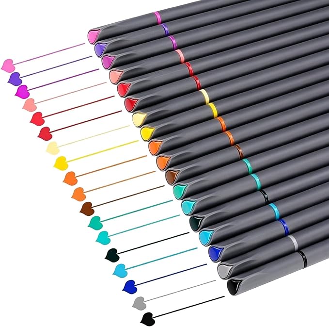 iBayam Journal Planner Fineliner Pens Fine Point 0.38mm, Cute School office | by iBayamDirect