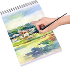Bachmore Drawing Pad 9X12 Inch, 60 Sheets, Top Spiral Bound Multi-Media - Image 4
