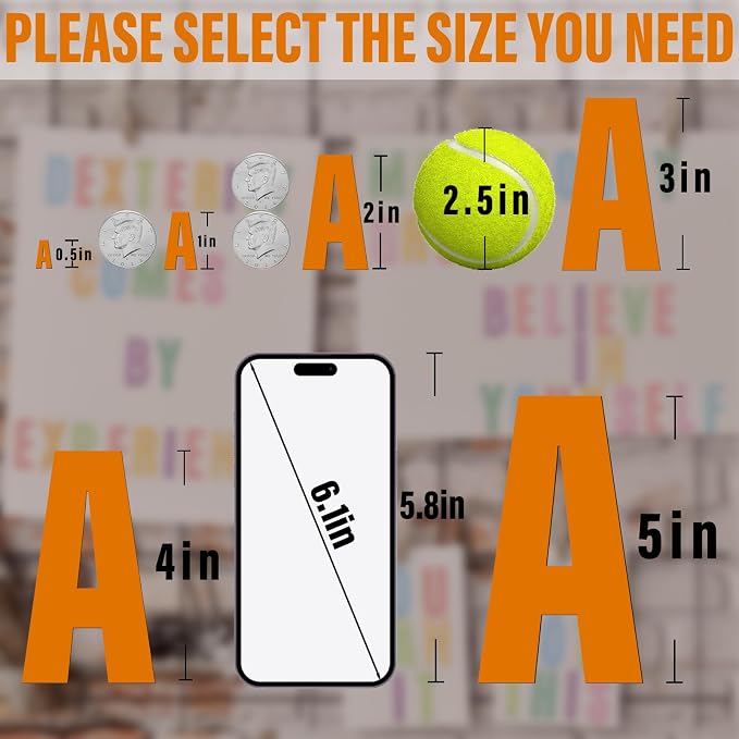 Letter Stickers, Mailbox Numbers, 2 Inch Waterproof Vinyl Alphabet | 2 Inch - Image 6