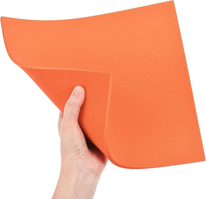 uxcell Orange EVA Foam Sheets 10 x 10 Inch 5mm Thickness - Image 5