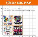 MAIANEY Cancer Awareness Stickers, Whatever Color Cancer Sucks Sticker - Image 4