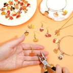 MARFOREVER 40Pcs/20 Pairs Fall Charms, Thanksgiving Charm - Image 5
