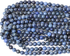 45PCS 8mm Natural Dumortierite Gemstone Round Loose Stone Beads - Image 3