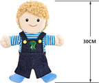 Family Hand Puppets for Kids, Includes Grandpa, Birthday Gifts - Image 2