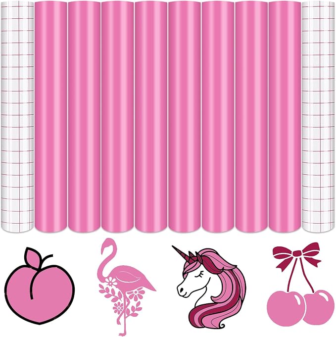 Tintnut Lavander Rose Permanent Vinyl 8 Sheets 12''x10'' Adhesive Vinyl | Solid by Tintnut