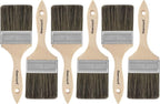 Double Thick Chip Paint Brush, 6 Pack, 3 inch / 75mm Stain Brushes by Genixart