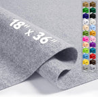 Heather Grey 18" X 36" Felt Fabric Sheet by Luceinvita