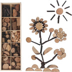 Candywood Wooden Unfinished Craft Kits Toy, Unfinished Natural Wood Slices by CandywoodWoodenToys