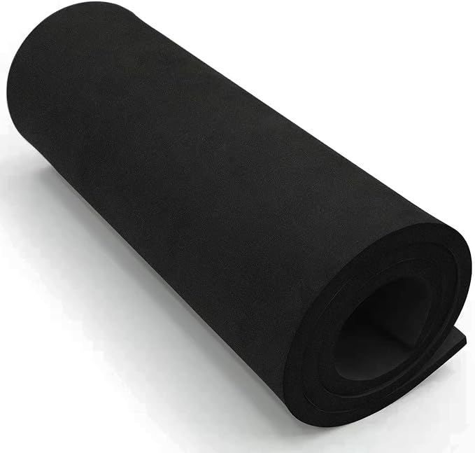 Black Eva Foam Sheet roll, Premium eva Craft Foam 10mm Thick, 13.9" x 39" by MEARCOOH