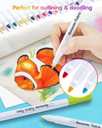 sunacme Fabric Markers Pen, 32 Colors Permanent Fabric Paint Pens - Image 3