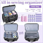 Anitor Large Sewing Supplies Organizer, Double Layer Sewing Storage Organizer - Image 2