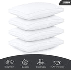 Utopia Bedding Bed Pillows for Sleeping King Size, Soft & Fluffy Pillow - Image 2