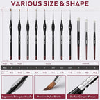 Nicpro All-In-One Miniature Painting Kit, Including 18 Colors Model Paint - Image 7