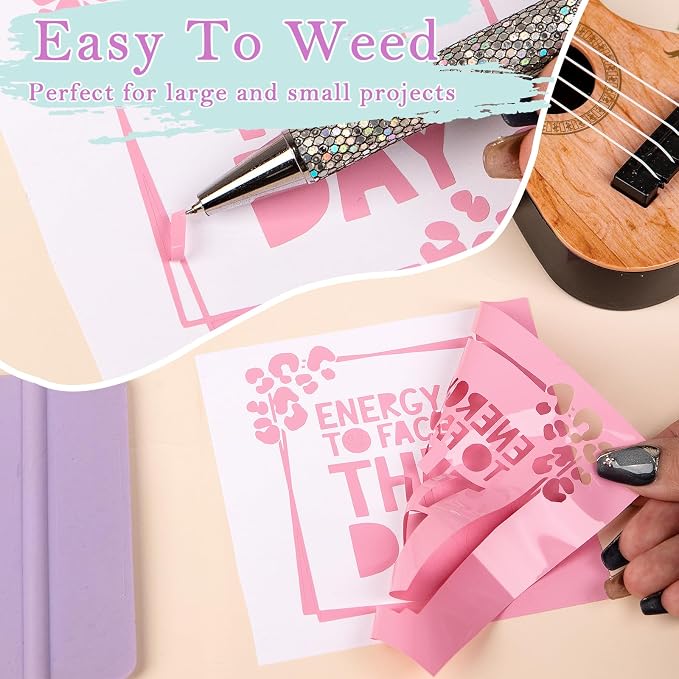 VINYL FROG Pastel Adhesive Vinyl Bundle -14 Sheets 12 Boho Permanent Vinyl +2 - Image 3