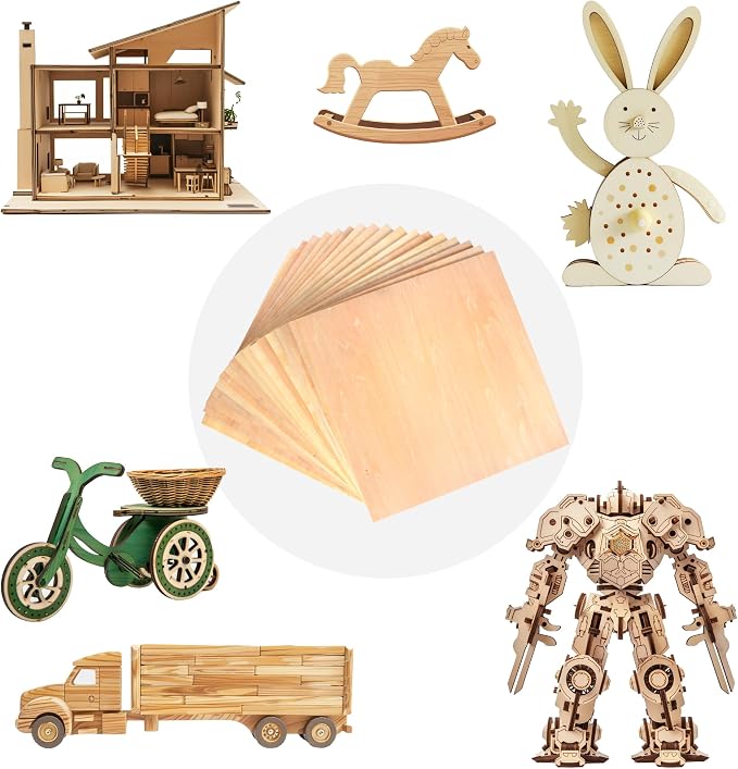 30 Pack 12"x12"x1/8" Basswood Sheets - Image 5